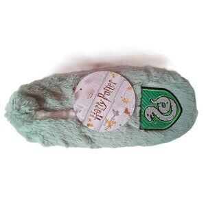 Harry Potter Deluxe Sherpa Slippers, One Size NWT, Mint Green Color